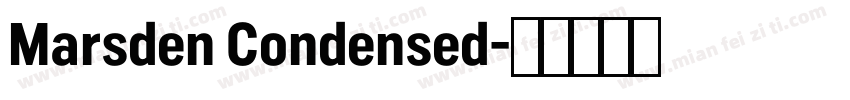 Marsden Condensed字体转换
